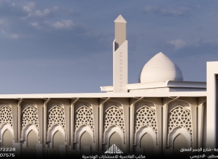 تصاميم معمارية لجامع السنية في محافظة الديوانية 